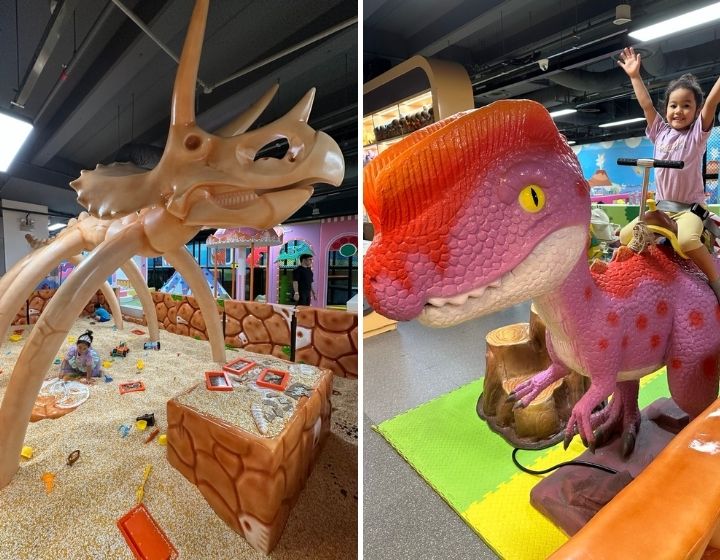 where to see dinosaurs in singapore - wan to play changi t3