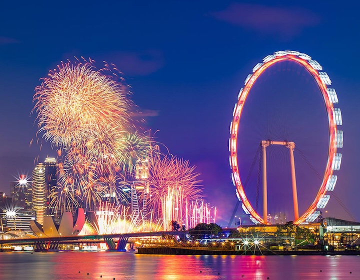 new years dinner singapore - new years countdown - marina bay sands