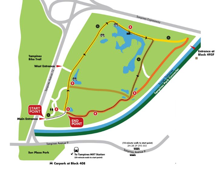 tampines eco green - map