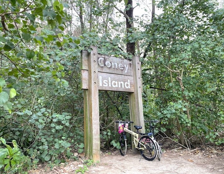 coney island singapore - signboard