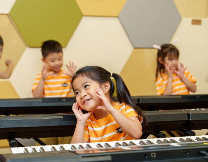 NAFA Arts Preschool - children having music lessons