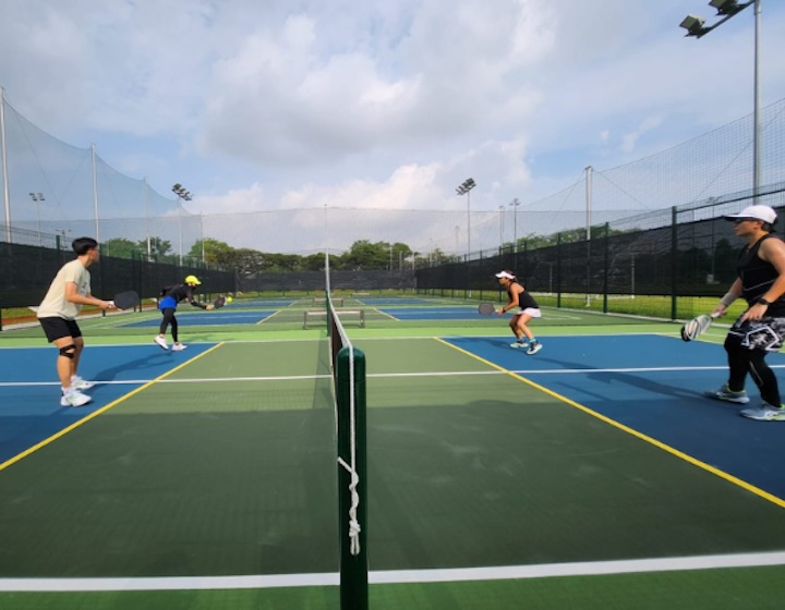pickleball court singapore - activesg sports village