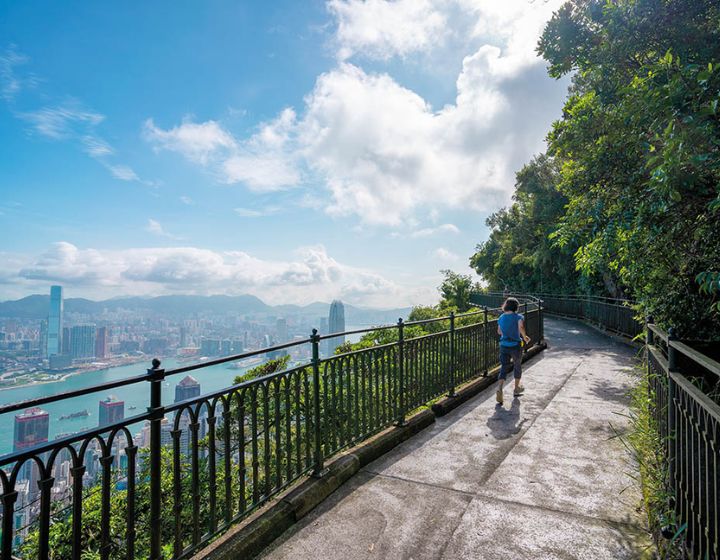 hong kong hiking trails with kids - peak circle walk at victoria peak