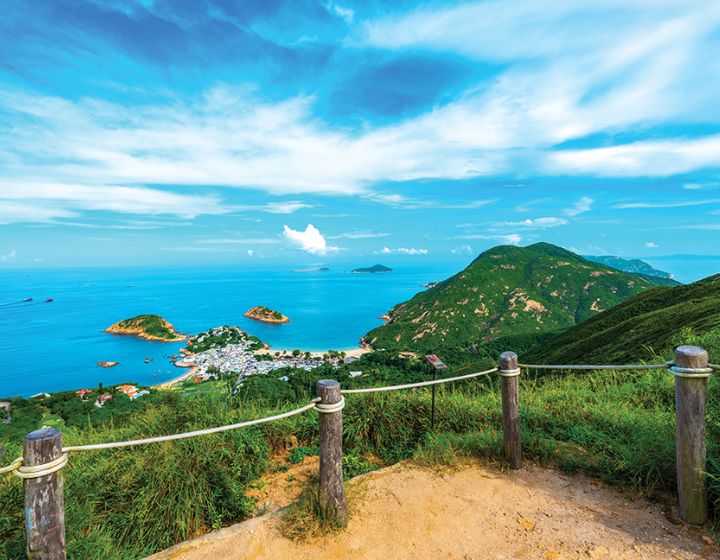 hong kong hiking trails with kids - dragon's back shek o peak