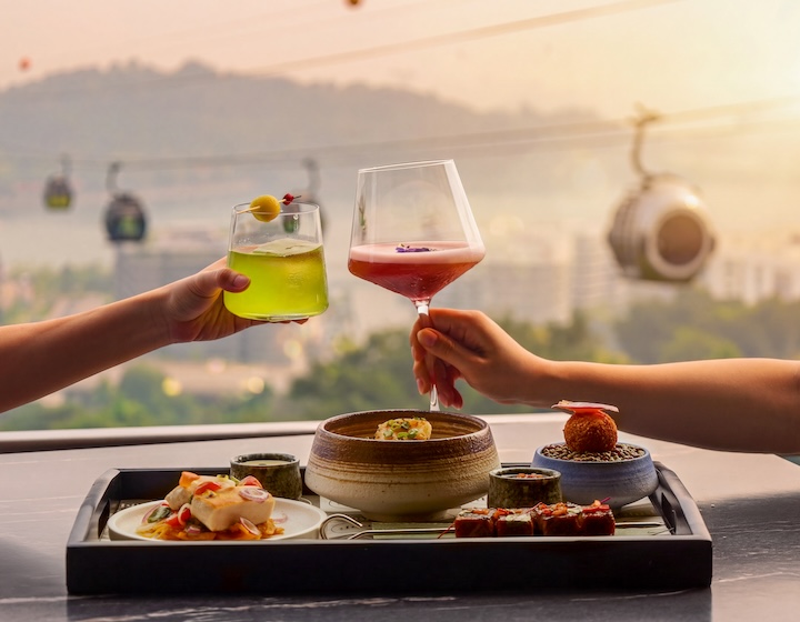 romantic restaurants singapore - dusk