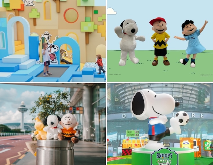 june holiday activities singapore - snoopy at changi airport