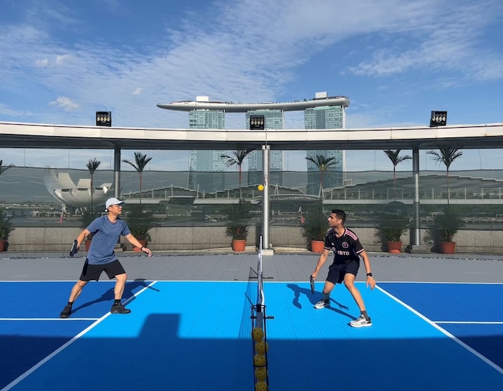 pickleball court singapore - one fullerton