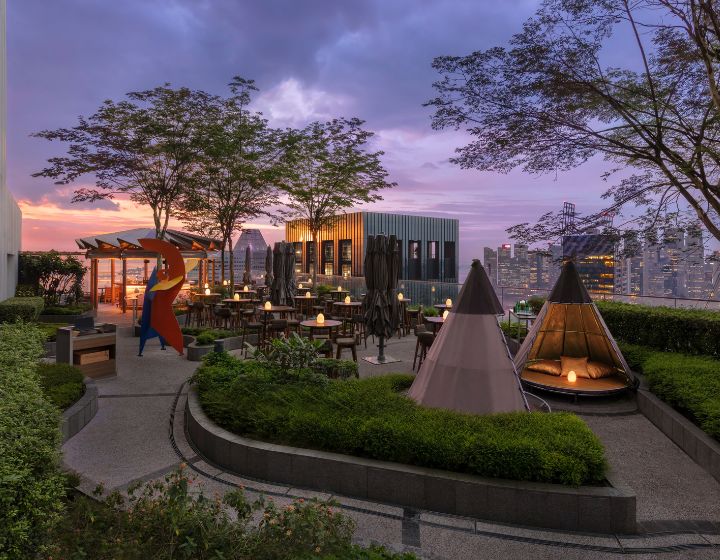 best rooftop bars in singapore - andaz mr stork