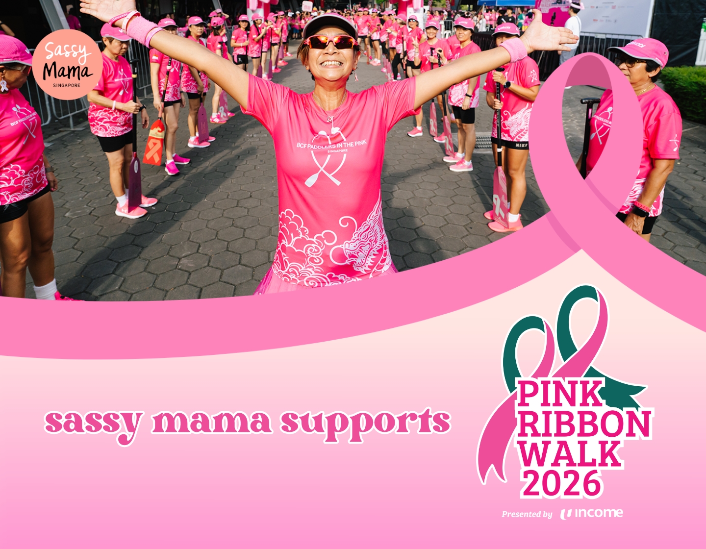 sassy mama supports breast cancer fund pink ribbon walk singapore 2026
