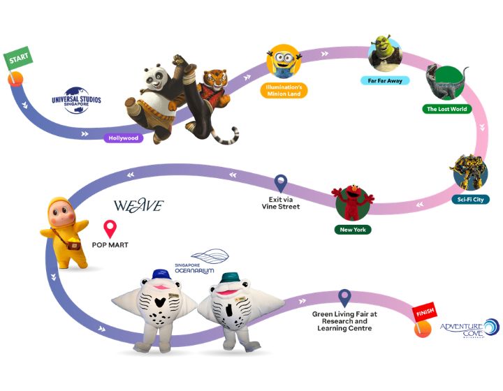 rws cares festival - steps of hope walkathon map