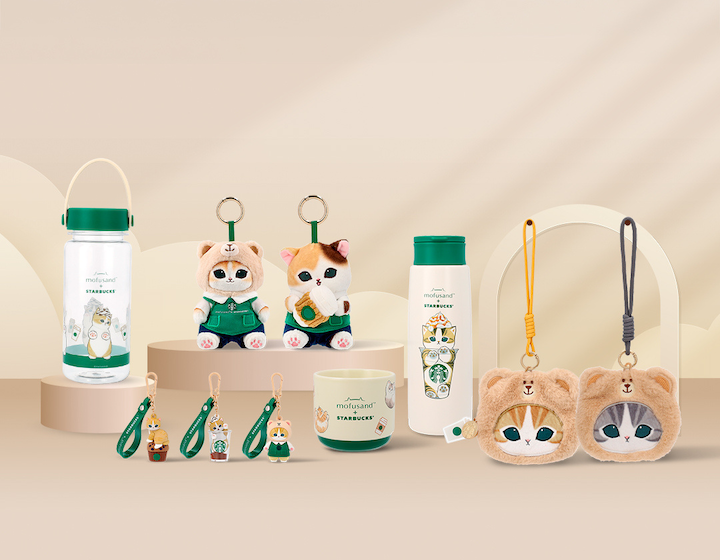 whats new in august - mofusand + starbucks