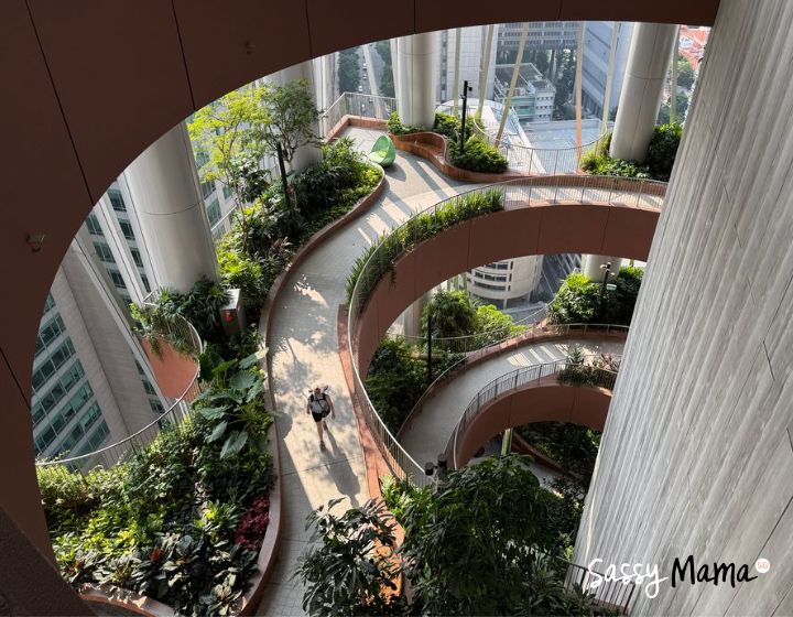 CapitaSpring Green Oasis spiral garden