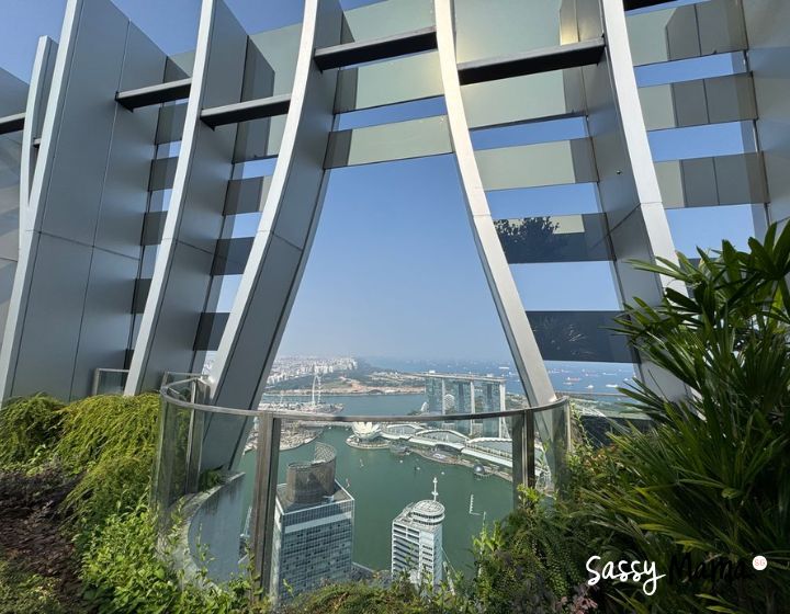 CapitaSpring Sky Garden view of Marina Bay