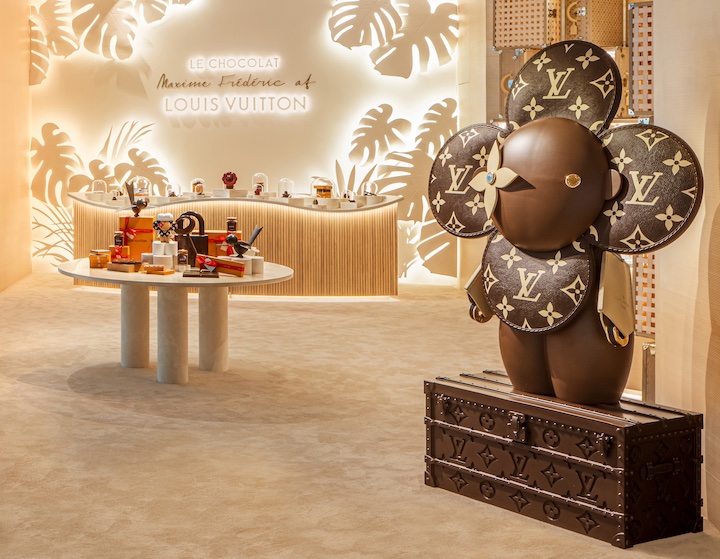 New chocolate shop Le Chocolat Maxime Frédéric at Louis Vuitton, MBS